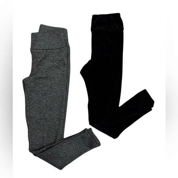 No Boundaries Pants - No Boundaries, Set of Two, Leggings, Black and Gray Pair, SZ: Small